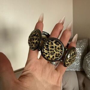 Leopard Print Statement bracelet